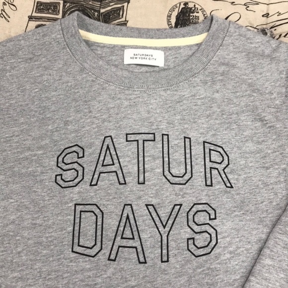 SATURDAYS NYC Bowery Convex Logo Pullover - Picture 4 of 6